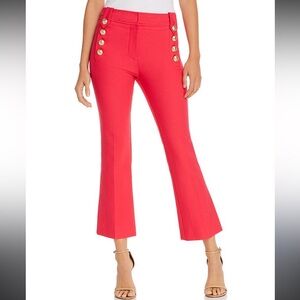 10 Crosby Derek Lam Robertson Cropped Flare Trousers with Sailor Buttons size 2